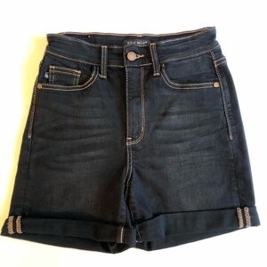 Judy Blue Classic 5 Pocket Dark Denim Jean Shorts Size S